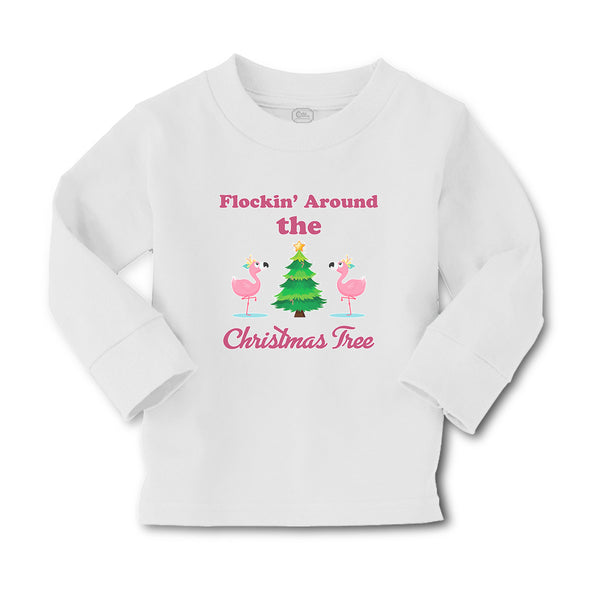 Baby Clothes Flockin' Around The Christmas Tree with Flamingo Birds Cotton - Cute Rascals