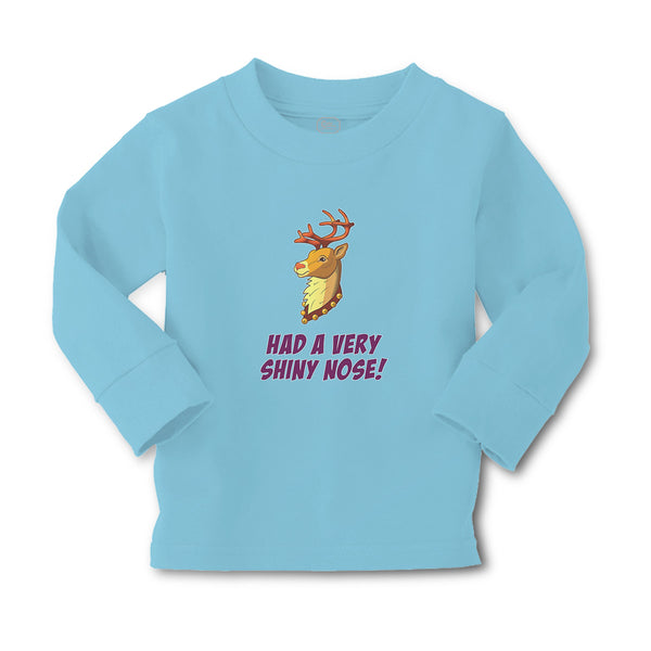 Baby Clothes Had A Very Shiny Nose! Deer Side View with Horns Wild Animal Cotton - Cute Rascals