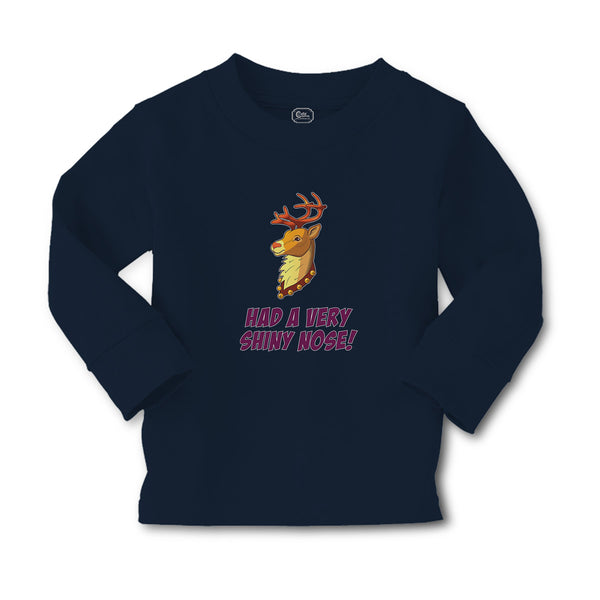 Baby Clothes Had A Very Shiny Nose! Deer Side View with Horns Wild Animal Cotton - Cute Rascals