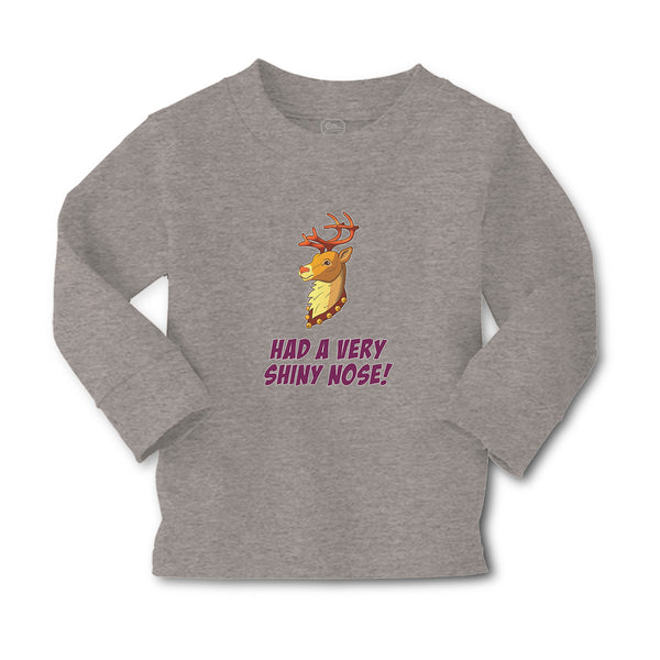 Baby Clothes Had A Very Shiny Nose! Deer Side View with Horns Wild Animal Cotton - Cute Rascals