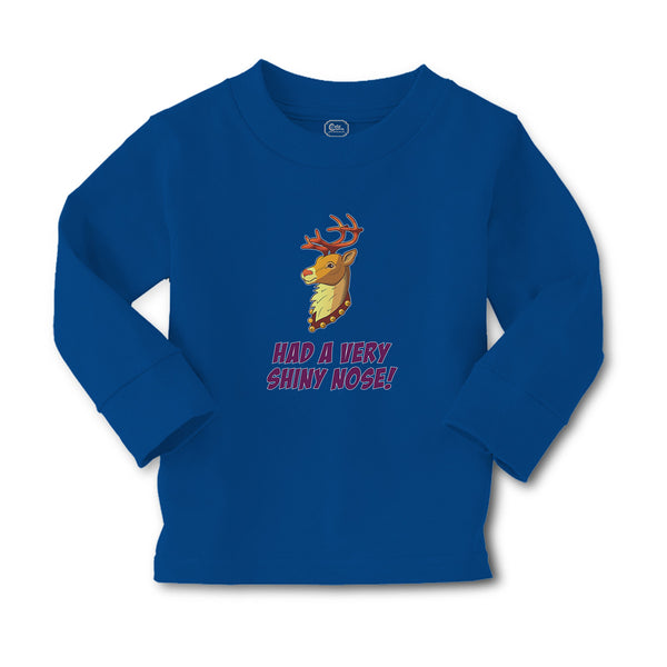 Baby Clothes Had A Very Shiny Nose! Deer Side View with Horns Wild Animal Cotton - Cute Rascals