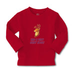 Baby Clothes Had A Very Shiny Nose! Deer Side View with Horns Wild Animal Cotton - Cute Rascals