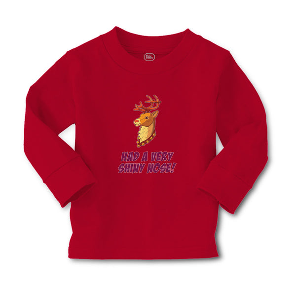 Baby Clothes Had A Very Shiny Nose! Deer Side View with Horns Wild Animal Cotton - Cute Rascals