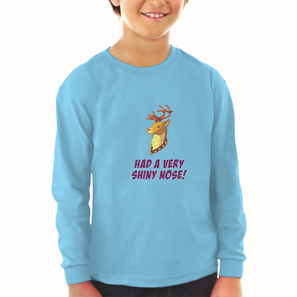Baby Clothes Had A Very Shiny Nose! Deer Side View with Horns Wild Animal Cotton - Cute Rascals
