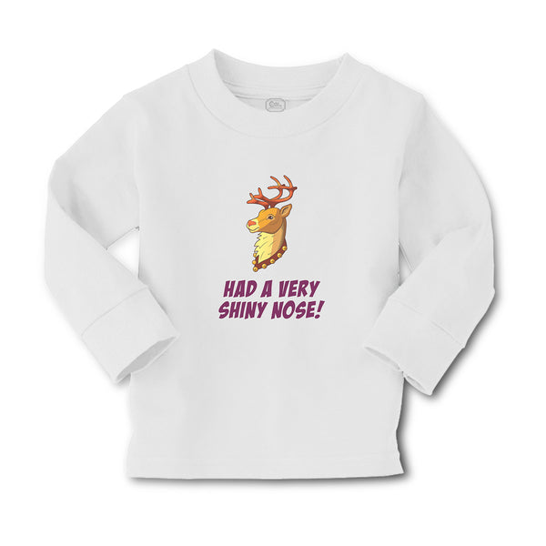 Baby Clothes Had A Very Shiny Nose! Deer Side View with Horns Wild Animal Cotton - Cute Rascals