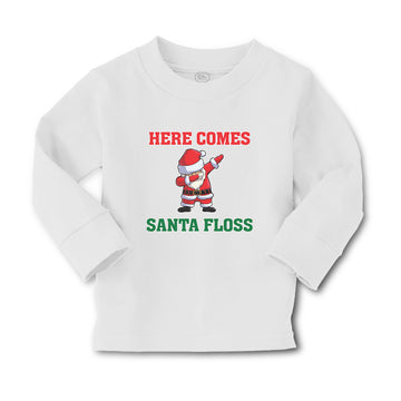 Baby Clothes Here Comes Santa Floss Dancing Boy & Girl Clothes Cotton