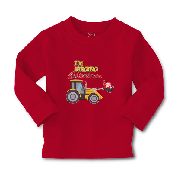 Baby Clothes I'M Digging Christmas with Construction Vehicle Boy & Girl Clothes - Cute Rascals