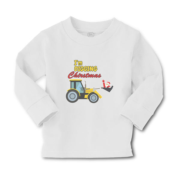 Baby Clothes I'M Digging Christmas with Construction Vehicle Boy & Girl Clothes - Cute Rascals