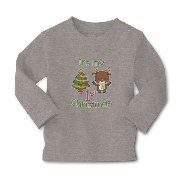 Baby Clothes It's My 1St Christmas with Tree Decorated and Toy Deer Cotton - Cute Rascals