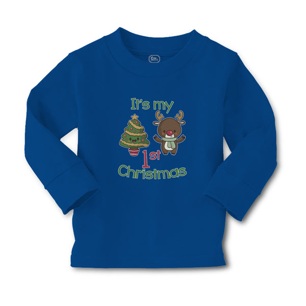 Baby Clothes It's My 1St Christmas with Tree Decorated and Toy Deer Cotton - Cute Rascals