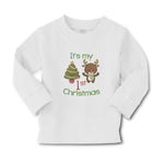 Baby Clothes It's My 1St Christmas with Tree Decorated and Toy Deer Cotton - Cute Rascals