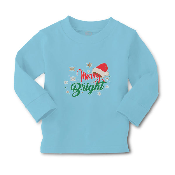 Baby Clothes Merry Bright with Christmas Santa Cap Boy & Girl Clothes Cotton - Cute Rascals