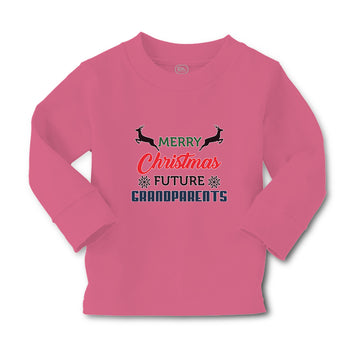 Baby Clothes Merry Christmas Future Grandparents with Deer Boy & Girl Clothes