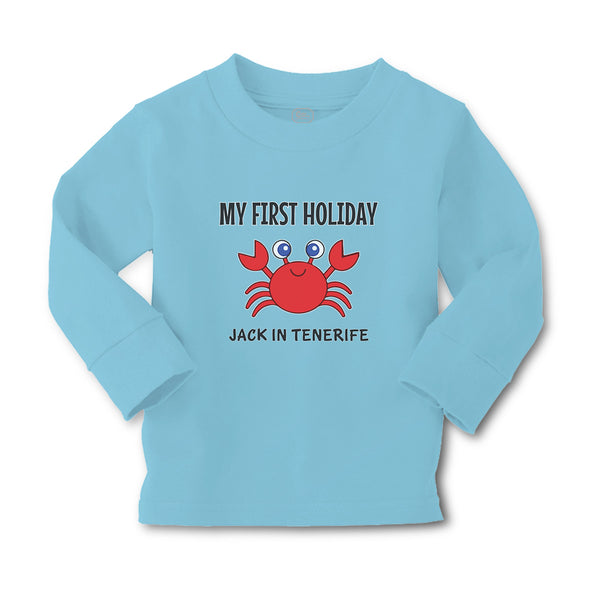 Baby Clothes My First Holiday Jack in Tenerife with Crab Sealife Cotton - Cute Rascals