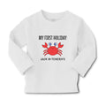 Baby Clothes My First Holiday Jack in Tenerife with Crab Sealife Cotton