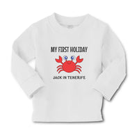 Baby Clothes My First Holiday Jack in Tenerife with Crab Sealife Cotton - Cute Rascals