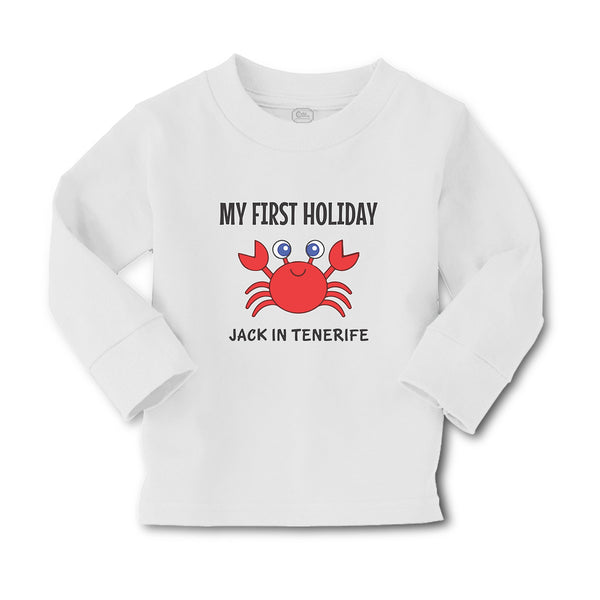 Baby Clothes My First Holiday Jack in Tenerife with Crab Sealife Cotton - Cute Rascals