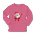 Baby Clothes Christmas Santa Claus with Gift Box Wishing Everyone Cotton