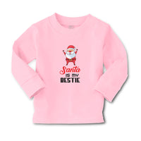 Baby Clothes Santa Is My Bestie Boy & Girl Clothes Cotton - Cute Rascals