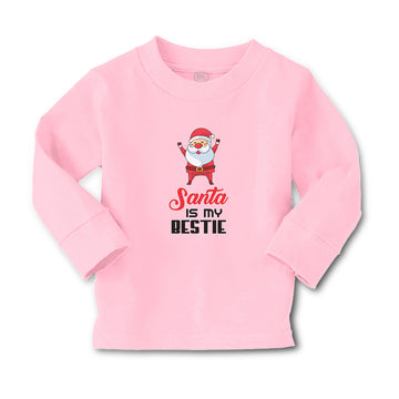 Baby Clothes Santa Is My Bestie Boy & Girl Clothes Cotton