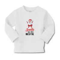 Baby Clothes Santa Is My Bestie Boy & Girl Clothes Cotton - Cute Rascals