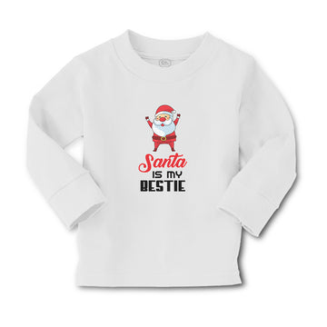 Baby Clothes Santa Is My Bestie Boy & Girl Clothes Cotton