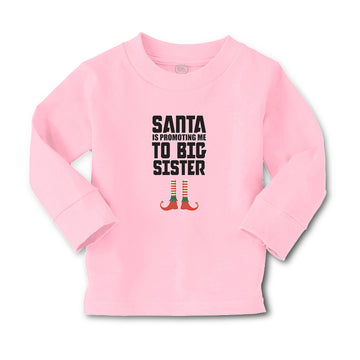 Baby Clothes Santa Is Promoting Me to Big Sister Boy & Girl Clothes Cotton