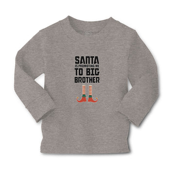 Baby Clothes Santa Is Promoting Me to Big Brother Boy & Girl Clothes Cotton