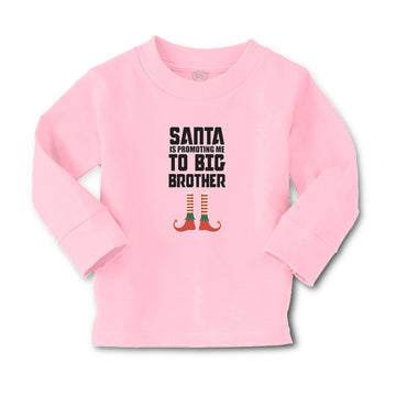 Baby Clothes Santa Is Promoting Me to Big Brother Boy & Girl Clothes Cotton