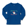 Baby Clothes Where My Ho's at with Santa Face and Hat Boy & Girl Clothes Cotton