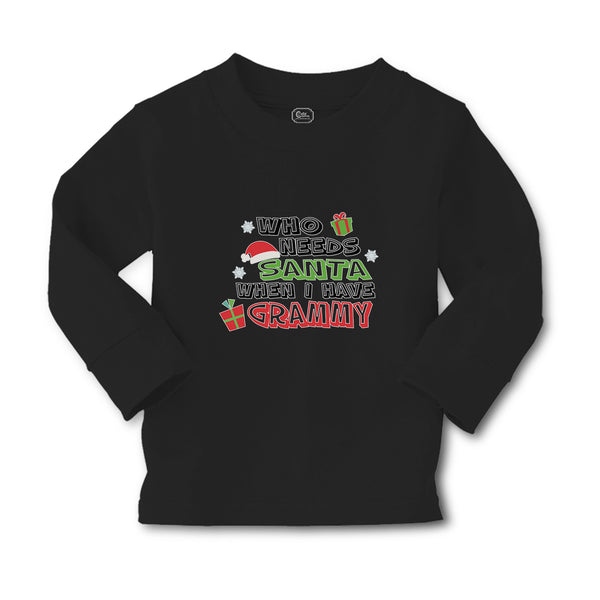 Baby Clothes Who Needs Santa When I Have Grammy with Gifts and Santa Hat Cotton - Cute Rascals