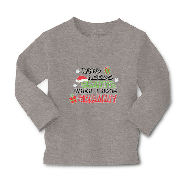 Baby Clothes Who Needs Santa When I Have Grammy with Gifts and Santa Hat Cotton - Cute Rascals