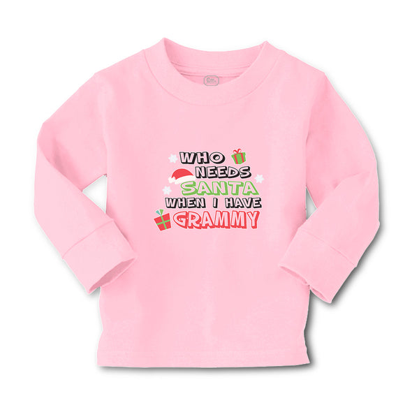 Baby Clothes Who Needs Santa When I Have Grammy with Gifts and Santa Hat Cotton - Cute Rascals