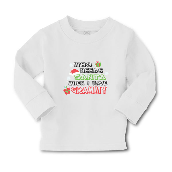 Baby Clothes Who Needs Santa When I Have Grammy with Gifts and Santa Hat Cotton - Cute Rascals