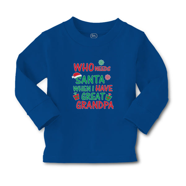 Baby Clothes Who Needs Santa When I Have Great Grandpa with Gifts and Santa Hat - Cute Rascals