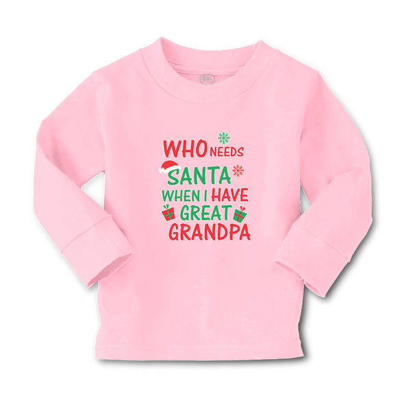 Baby Clothes Who Needs Santa When I Have Great Grandpa with Gifts and Santa Hat - Cute Rascals