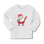 Baby Clothes Santa Claus Wishing Merry Christmas with Gift Box Cotton - Cute Rascals
