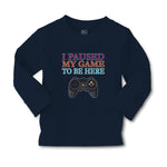 Baby Clothes I Paused My Game to Be Here with Joystick Boy & Girl Clothes Cotton - Cute Rascals