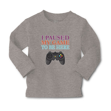 Baby Clothes I Paused My Game to Be Here with Joystick Boy & Girl Clothes Cotton