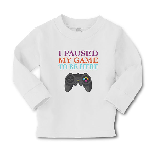 Baby Clothes I Paused My Game to Be Here with Joystick Boy & Girl Clothes Cotton - Cute Rascals