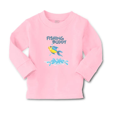 Baby Clothes Fishing Buddy Fish in Water and Jumping Boy & Girl Clothes Cotton