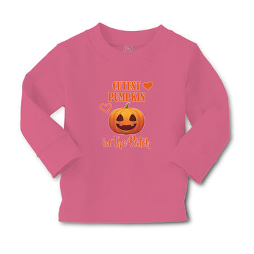 Baby Clothes Cutest Pumpkin in The Patch Smile Face and Hearts Cotton