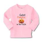 Baby Clothes Cutest Pumpkin in The Patch Pumpkin Winked Smile Face Cotton - Cute Rascals