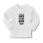 Baby Clothes I Vant to Suck Your Boob with Bat Silhouette Boy & Girl Clothes - Cute Rascals