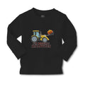 Baby Clothes I'M Digging Halloween with Working Vehicle in Smile Face Cotton