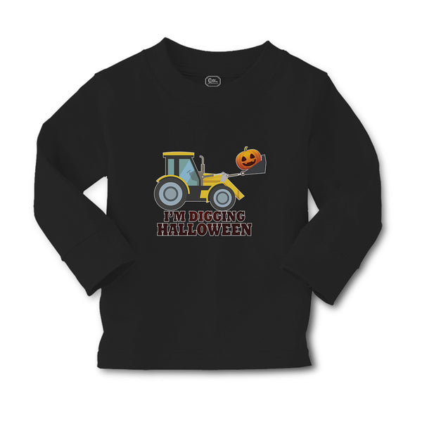 Baby Clothes I'M Digging Halloween with Working Vehicle in Smile Face Cotton - Cute Rascals