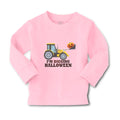 Baby Clothes I'M Digging Halloween with Working Vehicle in Smile Face Cotton