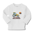 Baby Clothes I'M Digging Halloween with Working Vehicle in Smile Face Cotton