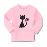 Baby Clothes Green Eyes Black Cat Holidays and Occasions Halloween Cotton - Cute Rascals