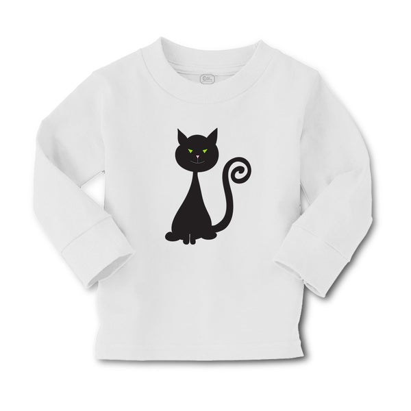 Baby Clothes Green Eyes Black Cat Holidays and Occasions Halloween Cotton - Cute Rascals